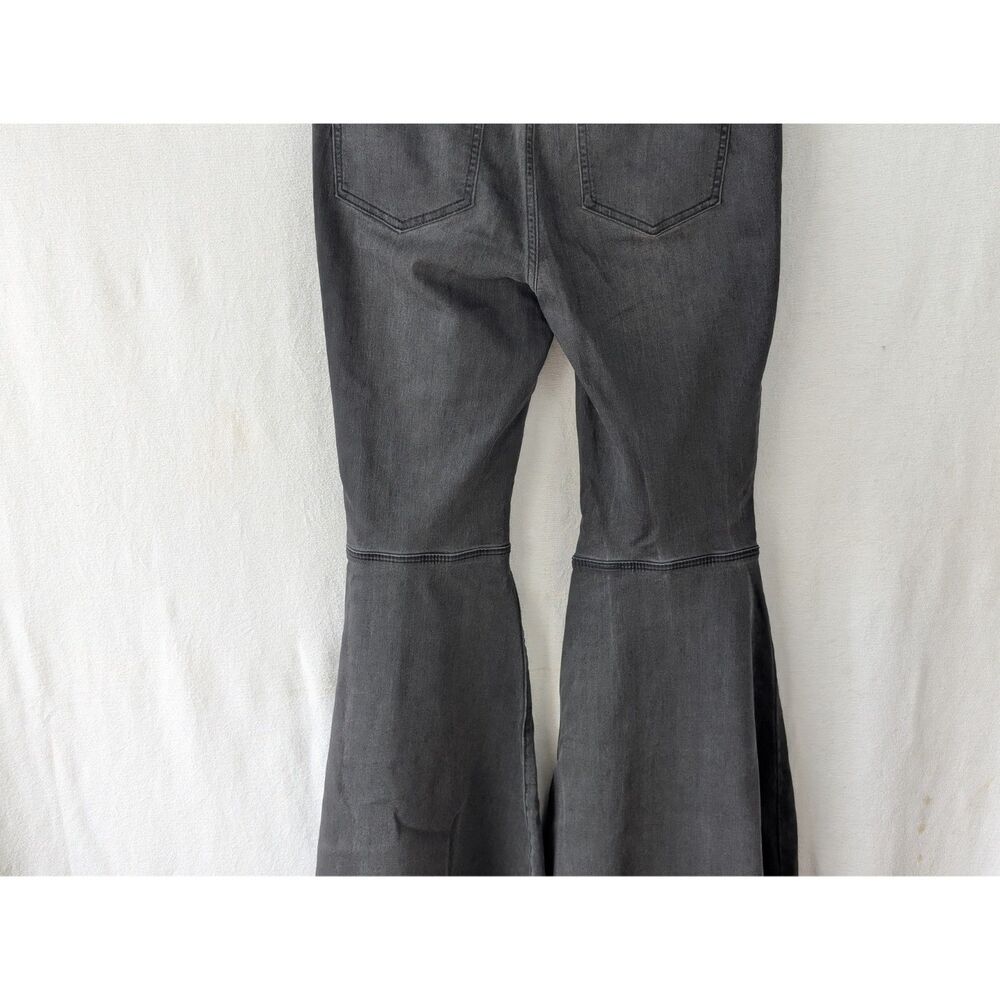 Free People Flared Bell Bottom Stretch Jeans Black Women's Size 28 - Picture 11 of 11